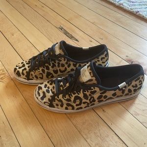 Kate Spade Leopard calf Hair Ked Sneakers